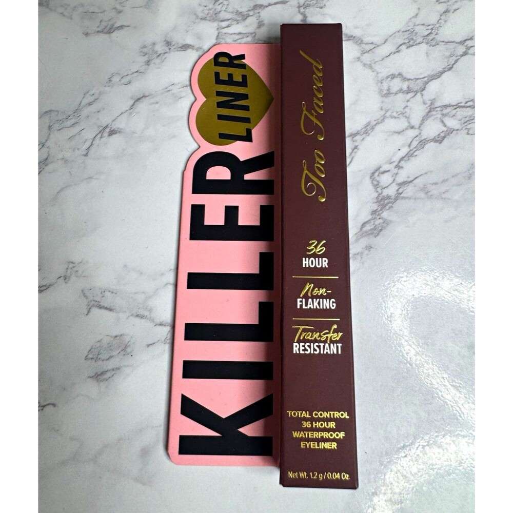 Too Faced Killer Liner Gel Eyeliner Waterproof Black 0.04 oz